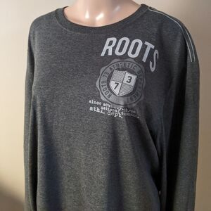 Roots 73 grey long sleeve tshirt, men's XL